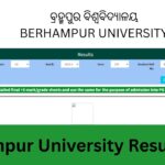 Berhampur University result 2025